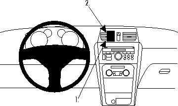 ProClip Monteringsbygel Suzuki SX4 11-15 i gruppen Billjud / Vad passar i min bil / Fiat / Sedici hos BRL Electronics (240SUZSX407PROC)