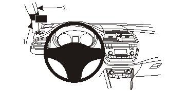 ProClip Monteringsbygel Suzuki SX4 S-Cross 14-15 i gruppen Billjud / Vad passar i min bil / Suzuki hos BRL Electronics (240SUZSX4S14PROC)