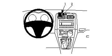 ProClip Monteringsbygel Toyota Auris 07-12 i gruppen Billjud / Vad passar i min bil / Toyota / Auris / Auris 2006-2012 hos BRL Electronics (240TOYAUR07PROC)