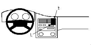 ProClip Monteringsbygel Toyota Carina 92-00 i gruppen Billjud / Vad passar i min bil / Toyota / Carina / Carina 1992-1997 hos BRL Electronics (240TOYCAR92PROC)