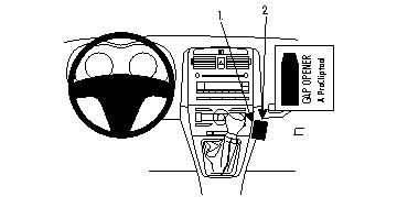 ProClip Monteringsbygel Toyota Corolla 08-11 i gruppen Billjud / Vad passar i min bil / Toyota / Corolla / Corolla 2006-2012 hos BRL Electronics (240TOYCOR08PROC)