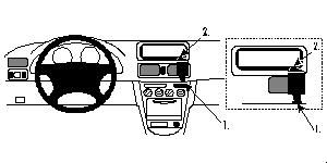 ProClip Monteringsbøyle Toyota Corolla 98-01 i gruppen Billyd / Hva passer i min bil  / Toyota / Corolla / Corolla 2000-2006 hos BRL Electronics (240TOYCOR98PROC)