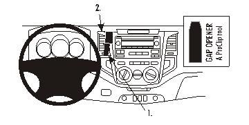 ProClip Monteringsbøyle Toyota HiLux 06-11 i gruppen Billyd / Hva passer i min bil  / Toyota / Hilux / Hilux 2005-2015 hos BRL Electronics (240TOYHILU06PROC)