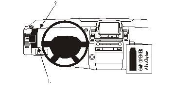 ProClip Monteringsbygel Toyota Prius 04-09 i gruppen Billjud / Vad passar i min bil / Toyota / Prius / Prius 2004-2009 hos BRL Electronics (240TOYPRI04PROC)