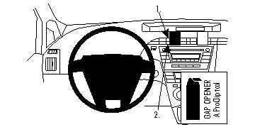 ProClip Monteringsbøyle Toyota Prius 10-15 i gruppen Billyd / Hva passer i min bil  / Toyota / Prius / Prius 2010-2015 hos BRL Electronics (240TOYPRI10PROC)