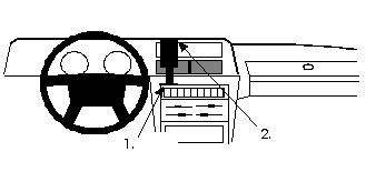 ProClip Monteringsbygel Volvo 240 81-97 i gruppen Billjud / Vad passar i min bil / Volvo / Volvo 240 / Volvo 240 1974-1993 hos BRL Electronics (240VOL24081PROCL)