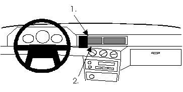 ProClip Monteringsbygel Volvo 740/940 91-98 i gruppen Billjud / Vad passar i min bil / Volvo / Volvo 940/960 / Volvo 940/960 1991-1998 hos BRL Electronics (240VOL74094091PR)