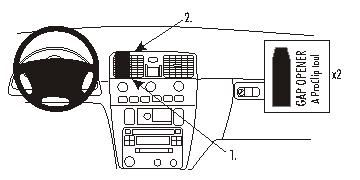ProClip Monteringsbygel Volvo S40/V40 01-03 i gruppen Billjud / Vad passar i min bil / Volvo / Volvo V40 / Volvo V40 1996-2000 hos BRL Electronics (240VOLS4001PROCL)