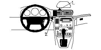 ProClip Monteringsbøyle Volvo S80 99-06 i gruppen Billyd / Hva passer i min bil  / Volvo / Volvo S80 / Volvo S80 1999-2006 hos BRL Electronics (240VOLS8099PROCL)