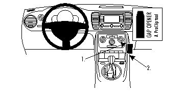 ProClip Monteringsbygel Volkswagen Beetle 12-15 i gruppen Billjud / Vad passar i min bil / Volkswagen / Beetle / Beetle 1998-2010 hos BRL Electronics (240VWBEE12PROC)