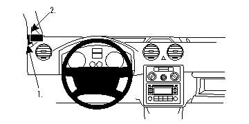 ProClip Monteringsbygel Volkswagen Caddy 04-15 i gruppen Billjud / Vad passar i min bil / Volkswagen / Caddy / Caddy Mk3 2004-2015 / Övrigt Caddy Mk3 2004-2015 hos BRL Electronics (240VWCAD04PROC)