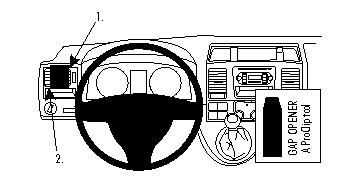 ProClip Monteringsbygel Volkswagen Caravelle 10-15 i gruppen Billjud / Vad passar i min bil / Volkswagen / Transporter / Transporter T5.1 2010-2015 / Övrigt Transporter T5.1 2010-2015 hos BRL Electronics (240VWCAR10PROC)