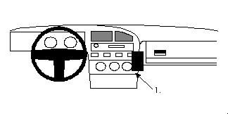 ProClip Monteringsbøyle Volkswagen Corrado 89-93 i gruppen Billyd / Hva passer i min bil  / Volkswagen / Corrado / Corrado 1988-1996 hos BRL Electronics (240VWCOR89PROC)