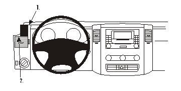 ProClip Monteringsbygel Volkswagen Crafter 07-15 i gruppen Billjud / Vad passar i min bil / Volkswagen / Crafter / Crafter 2011-2018 hos BRL Electronics (240VWCRA07PROC)