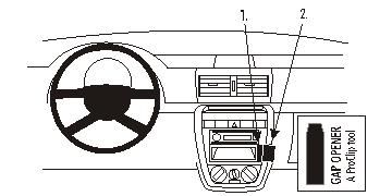 ProClip Monteringsbygel Volkswagen Fox 05-11 i gruppen Billjud / Vad passar i min bil / Volkswagen / Fox / Fox 2010- hos BRL Electronics (240VWFOX05PROC)