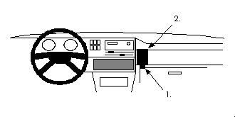 ProClip Monteringsbygel Volkswagen Golf II 84-91 i gruppen Billjud / Vad passar i min bil / Volkswagen / Golf / Golf Mk2 1984-1991 / Övrigt Golf Mk2 1984-1991 hos BRL Electronics (240VWGOLII84PROC)