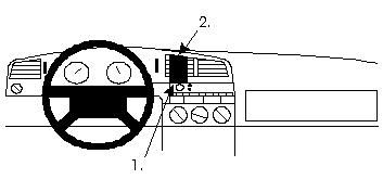 ProClip Monteringsbygel Volkswagen Passat 94-96 i gruppen Billjud / Vad passar i min bil / Volkswagen / Passat / Passat B4 1994-1997 / Övrigt Passat B4 1994-1997 hos BRL Electronics (240VWPAS94PROCL)