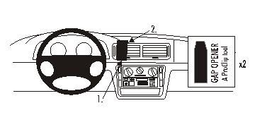 ProClip Monteringsbygel Volkswagen Passat 97-05 i gruppen Billjud / Vad passar i min bil / Volkswagen / Passat / Passat B5 1997-2005 / Övrigt Passat B5 1997-2005 hos BRL Electronics (240VWPAS97PROCL)