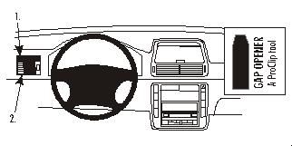 ProClip Monteringsbygel Volkswagen Sharan 01-10 i gruppen Billjud / Vad passar i min bil / Volkswagen / Sharan / Sharan 2004-2010 hos BRL Electronics (240VWSHA01PROC)