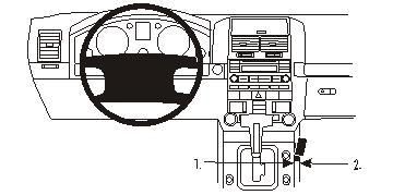 ProClip Monteringsbygel Volkswagen Touareg 03-09 i gruppen Billjud / Vad passar i min bil / Volkswagen / Touareg hos BRL Electronics (240VWTOU03PROC)