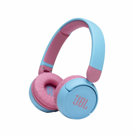 JBL JR310BT trådlösa hörlurar för barn, blå/rosa i gruppen Hemmaljud / Hörlurar  / On-Ear hos BRL Electronics (285JR310BTBL)