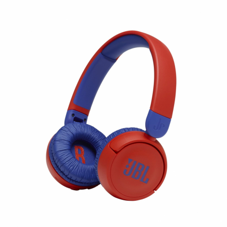 JBL JR310BT trådlösa hörlurar för barn, röd/blå i gruppen Hemmaljud / Hörlurar  / On-Ear hos BRL Electronics (285JR310BTR)