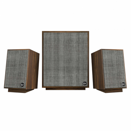 Klipsch ProMedia Heritage 2.1 aktivt högtalarsystem med Bluetooth, valnöt i gruppen Hemmaljud / Högtalare / Aktiva högtalare hos BRL (288HPM21BTWA)