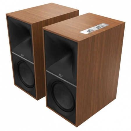 Klipsch The Nines, aktiva stativhögtalare, valnöt i gruppen Hemmaljud / Högtalare / Bluetooth-högtalare hos BRL Electronics (288THENINESWA)