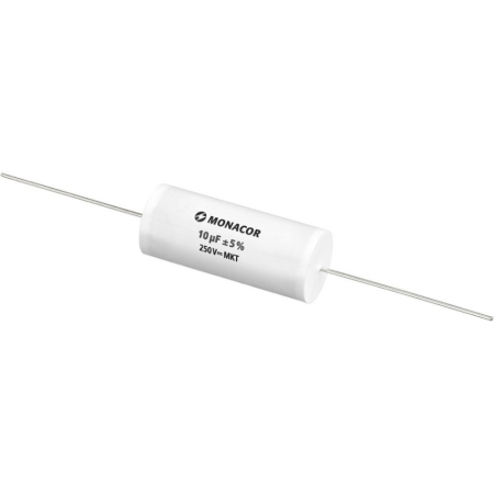 Monacor MKTA-100 MKT-foliekondensator, 10 µF, 250 V i gruppen Hemmaljud / Tillbehör / Komponenter hos BRL (290MKTA100)