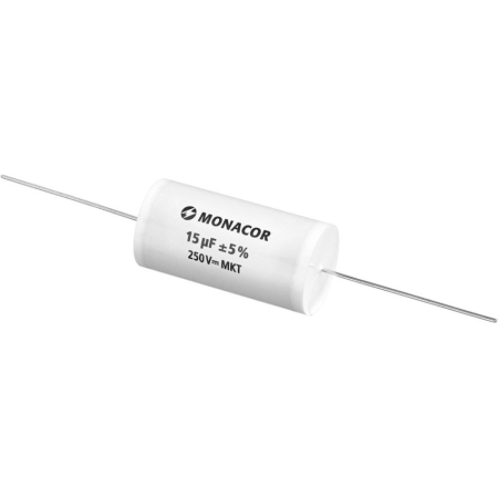 Monacor MKTA-150 MKT-foliekondensator, 15 µF, 250 V i gruppen Hemmaljud / Tillbehör / Komponenter hos BRL (290MKTA150)