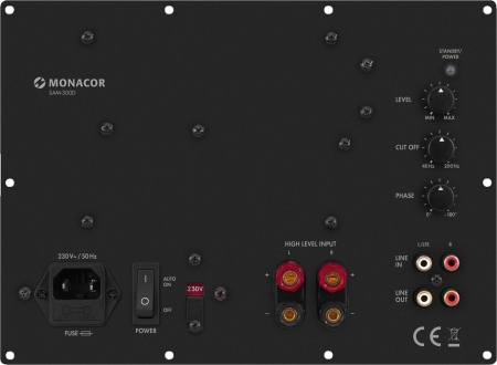 Monacor SAM-300D inbyggnadsförstärkare för subwoofer i gruppen Hemmaljud / Bygg själv / Inbyggnadsförstärkare hos BRL (290SAM300D)