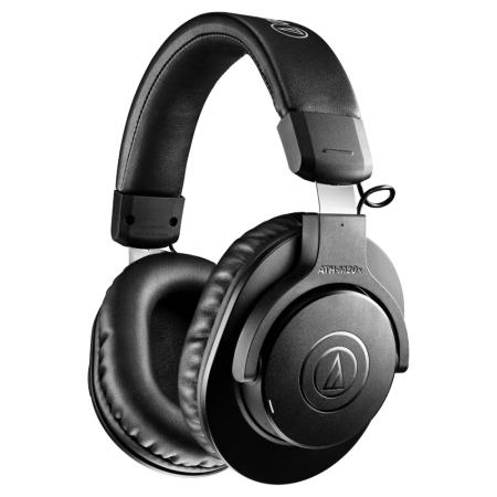 Audio Technica ATH-M20xBT, trådlösa over-ear hörlurar, svart i gruppen Nyheter hos BRL (292ATHM20XBTB)