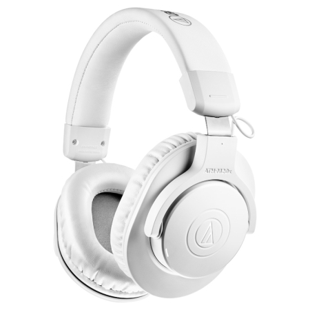 Audio Technica ATH-M20xBT, trådlösa over-ear hörlurar, vit i gruppen Nyheter hos BRL (292ATHM20XBTWH)