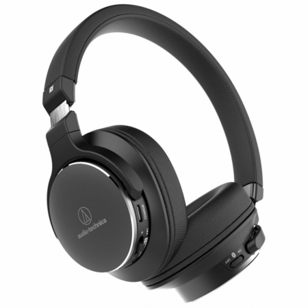 Audio Technica ATH-SR5BT, Bluetooth on-ear hörlur, svart i gruppen Hemmaljud / Hörlurar  / On-Ear hos BRL Electronics (292ATHSR5BTBK)