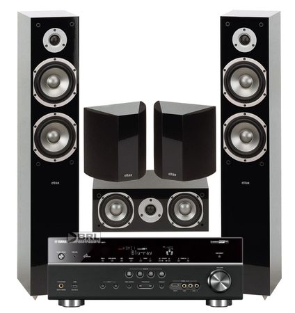Yamaha RX-V671 och Chroma 5.0 hembiopaket i gruppen Paketlösningar / Paket för hemmet / Hemmabio & Hemmabiopaket hos BRL (300CHROMA5PKT6)