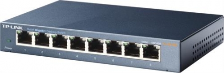 TP-Link TL-SG108 Nätverksswitch 8-ports i gruppen Hemmaljud / Tillbehör / Nätverk hos BRL Electronics (307TLSG108)