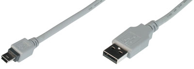 USB-kabel A till B mini, 1,8M i gruppen Hemmaljud / Fyndhörnan / Fyndprodukter - Hem hos BRL Electronics (3104454CH)