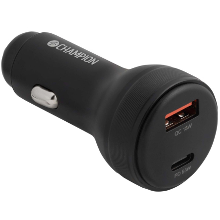 Champion Billaddare 83W 2-port QC/PD, svart i gruppen Nyheter hos BRL (31094883CH)