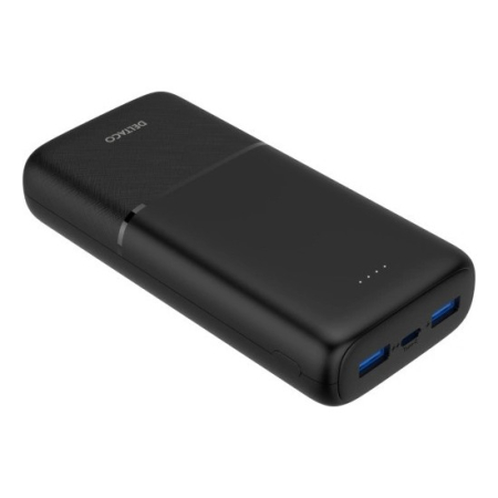 Deltaco PB-C1008 powerbank med 20 000 mAh, 20 W PD, svart i gruppen Hemmaljud / Tillbehör / Powerbanks hos BRL (310PBC1008)