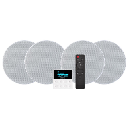 Fonestar KS-WALL-4, väggförstärkare med fyra takhögtalare i gruppen Paketlösningar / Paket för hemmet / Stereopaket hos BRL (314KSWALL4)