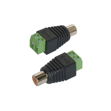 Dynavox RCA Hona till Phoenix-skruvterminal, par i gruppen Hemmaljud / Kablar / Diverse kablar & Adaptrar hos BRL (320206882)