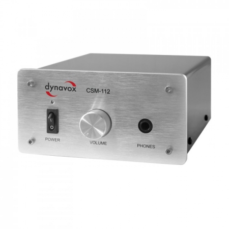 Dynavox CSM-112 hörlursförstärkare, silver i gruppen Hemmaljud / Hörlurar  / Hörlursförstärkare hos BRL Electronics (320CSM112S)