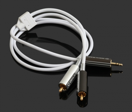 Oehlbach MP3 signalkabel 3.5mm->2RCA i gruppen Hemmaljud / Kablar / 3.5mm kabel hos BRL Electronics (320MP3)