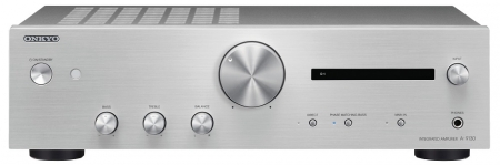 Onkyo A-9130 stereoförstärkare med DAC, silver i gruppen Hemmaljud / Förstärkare / Stereoförstärkare hos BRL Electronics (350A9130S)