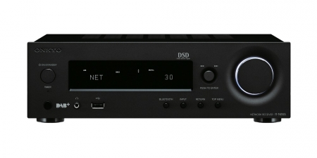 Onkyo R-N855 nätverksreceiver, svart i gruppen Hemmaljud / Förstärkare / Stereoförstärkare hos BRL Electronics (350RN855B)