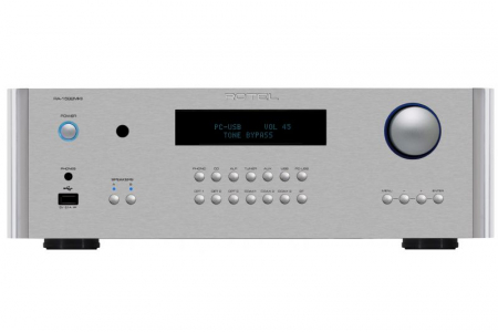 Rotel RA1592 MKII stereoförstärkare med DAC, RIAA-steg & MQA-stöd, silver i gruppen Hemmaljud / Förstärkare / Stereoförstärkare hos BRL Electronics (352RA1592MKIIS)