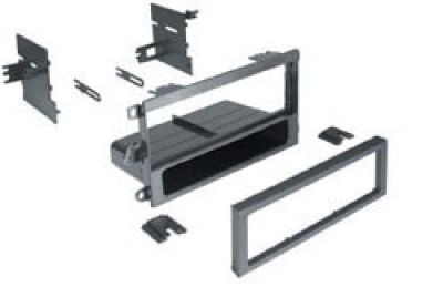 Autoleads FP-02-01 Adattatore Mascherina Radio Auto DIN Singolo Nero Per Chrysler Voyager, PT Cruiser, Sebring