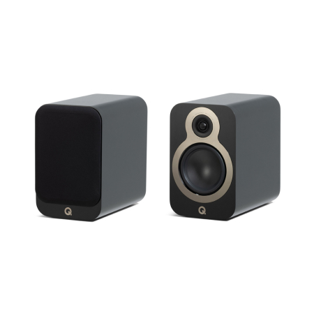 Q Acoustics 3020c stativhögtalare, mattsvart i gruppen Nyheter hos BRL (400QA3322)