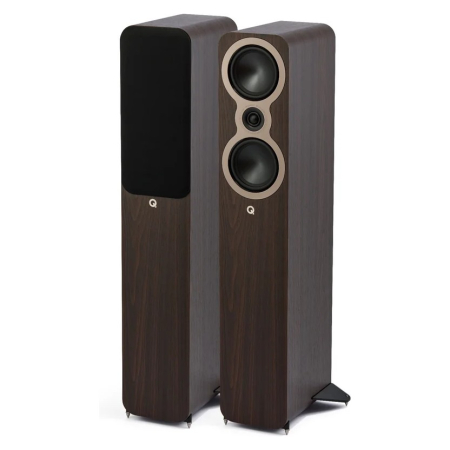Q Acoustics 3040c golvhögtalare, valnöt par i gruppen Hemmaljud / Högtalare / Golvhögtalare hos BRL (400QA3346)