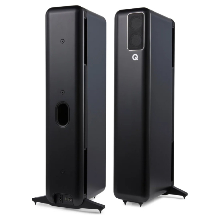 Q Acoustics QActive 400 aktiva golvhögtalare, mattsvart par i gruppen Hemmaljud / Högtalare / Golvhögtalare hos BRL (400QA8404)